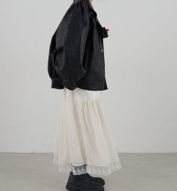  「フェイクレザーブルゾン」|ブルゾン・スタジャン|