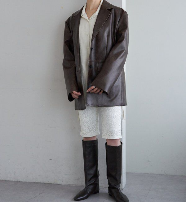  「レザーテーラージャケット」|テーラードジャケット|