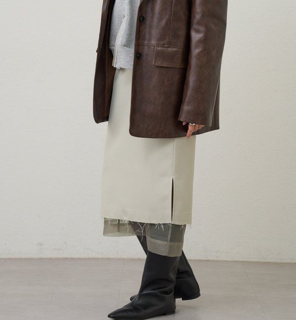  「【26SS予約】4WAYダブルレイヤードスカート」|スカート|