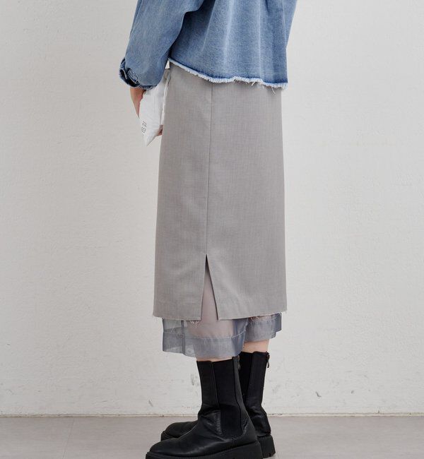  「【26SS予約】4WAYダブルレイヤードスカート」|スカート|