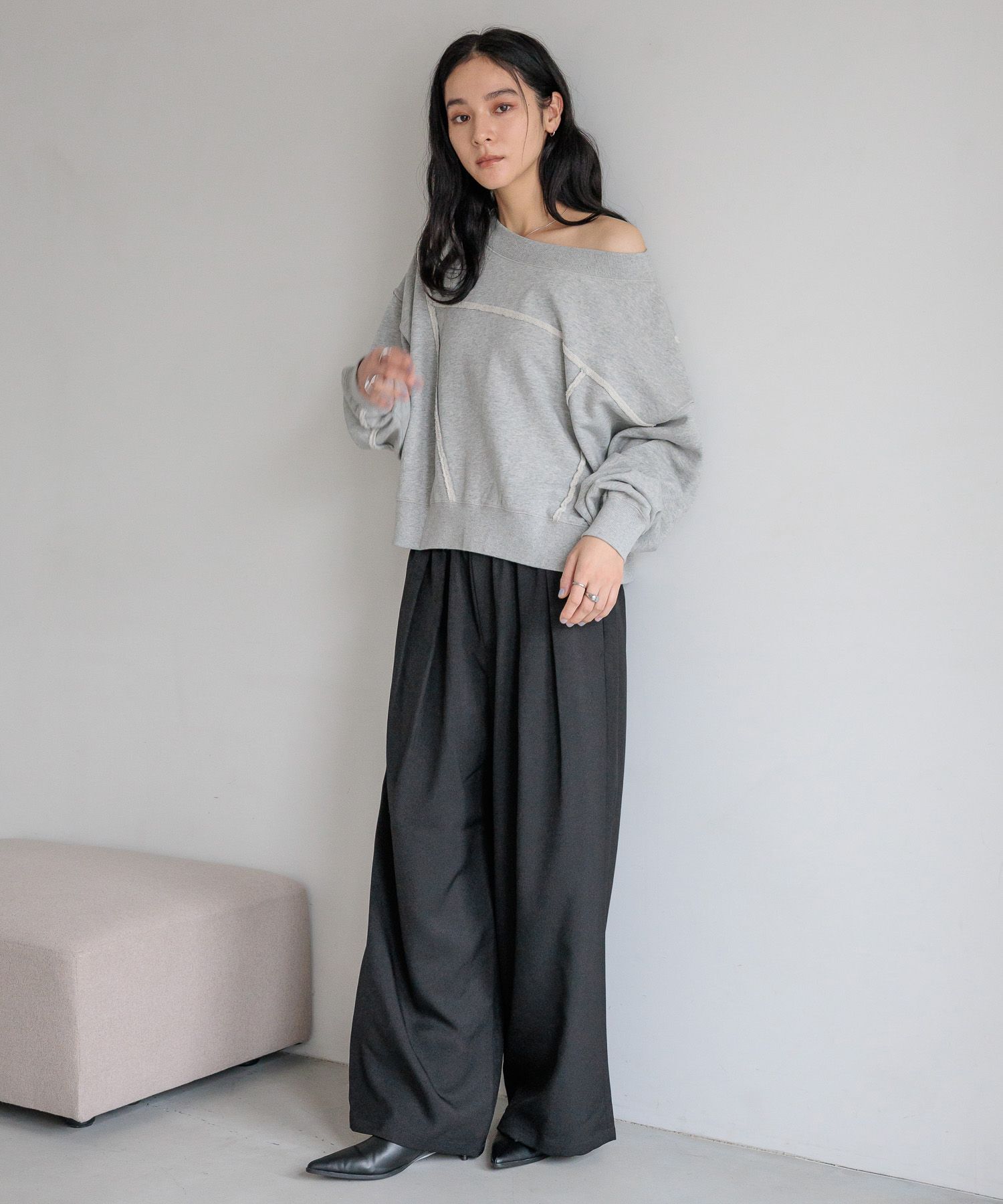 LOWRYS FARM「リメイクフウウラケＬＳ」|Tシャツ・カットソー|