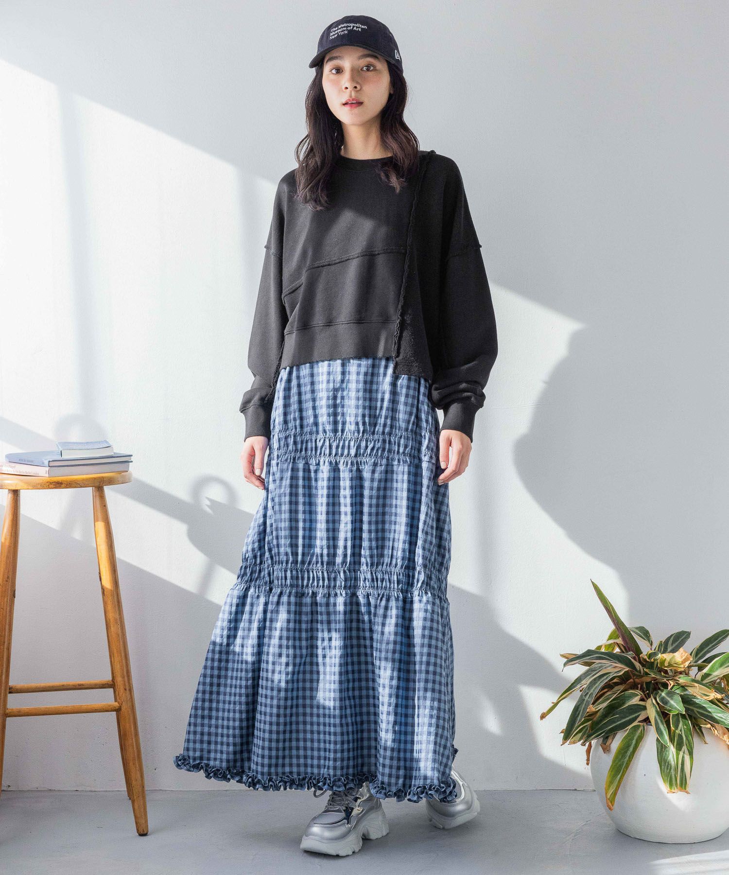 LOWRYS FARM「リメイクフウウラケＬＳ」|Tシャツ・カットソー|