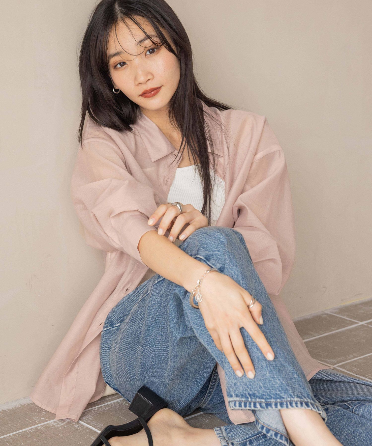 LOWRYS FARM「ｼｱｰｼｬﾂLS*」|シャツ・ブラウス|PNK2