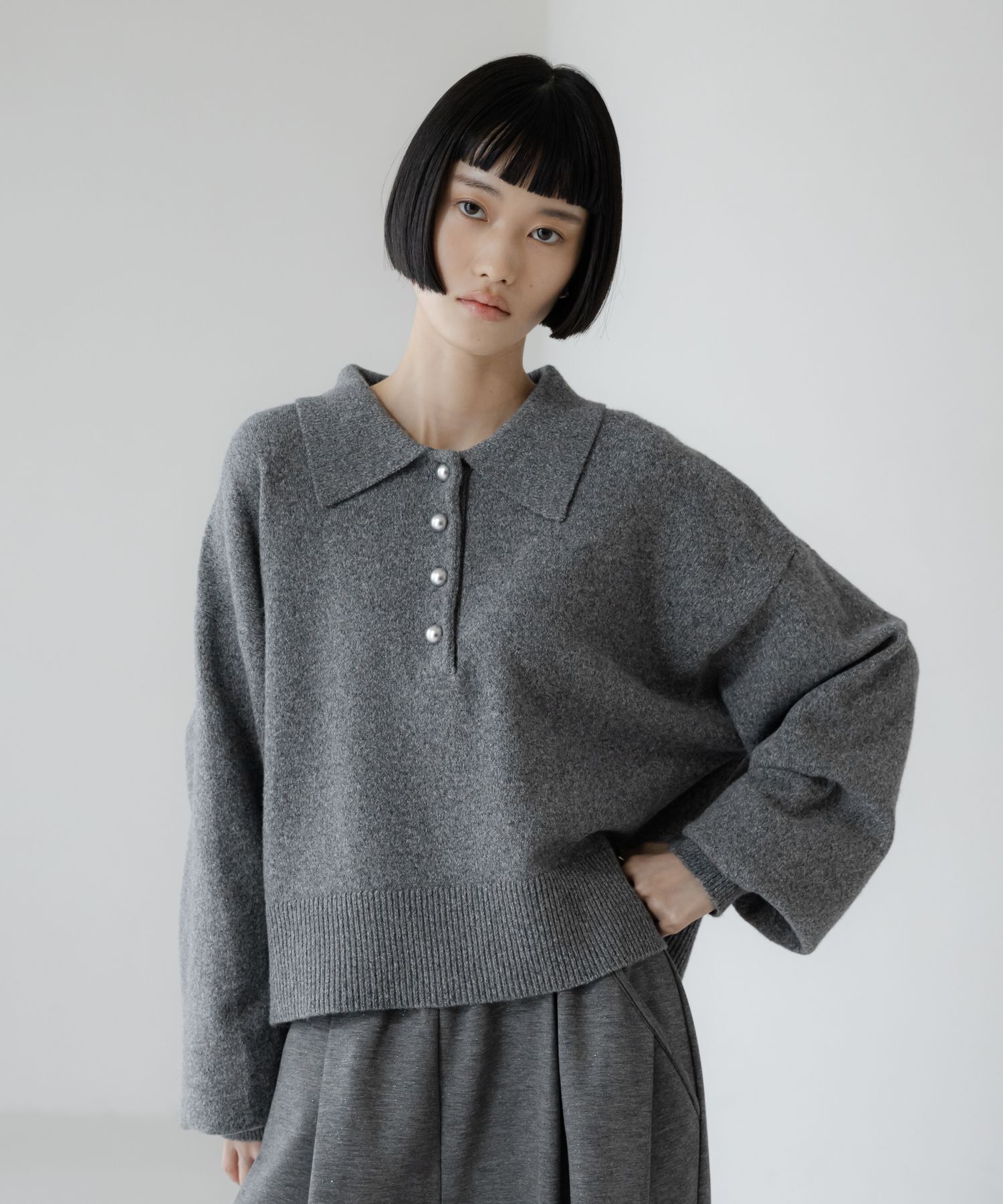 LOWRYS FARM「ﾎﾟﾛﾆｯﾄLS」|ニット・セーター|