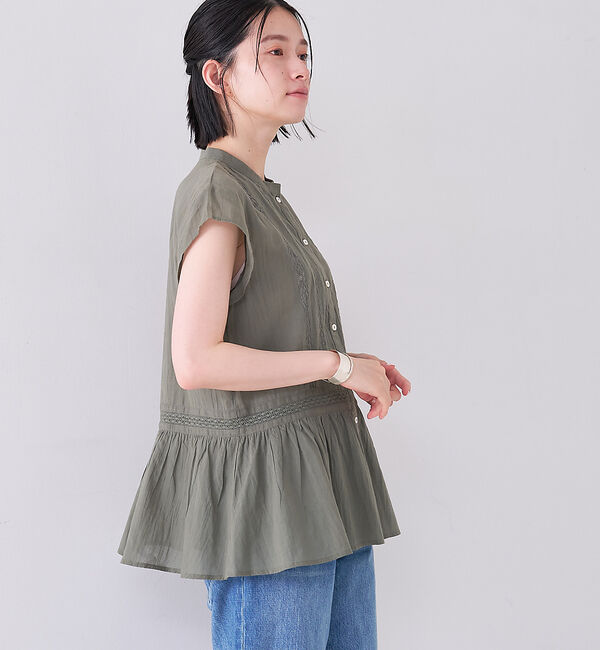 collex「コットンボイルレースブラウス」|シャツ・ブラウス|