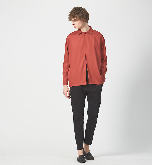 ABAHOUSE「T/R ストレッチツイル シャツカーディガン」|シャツ・ブラウス|