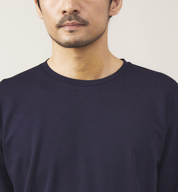 ABAHOUSE「【クルーネック】ポンチ 長袖 Tシャツ」|Tシャツ・カットソー|