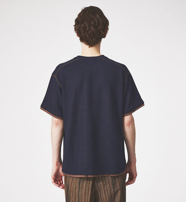 ABAHOUSE「【ドライタッチ 】ヘムラウンド 半袖 Ｔシャツ」|Tシャツ・カットソー|