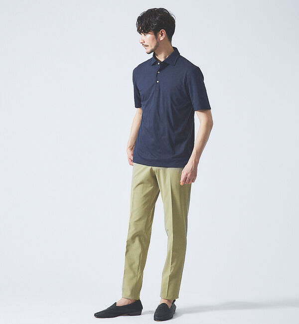 ABAHOUSE「【接触冷感】アイスピケ ストレッチ ポロシャツ / FLEX COOL」|ポロシャツ|