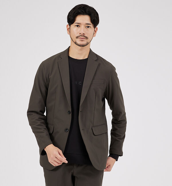 ABAHOUSE「【セットアップ対応/SOLOTEX】マルチファンクション 2WAYストレッチ ジ」|テーラードジャケット|モカ