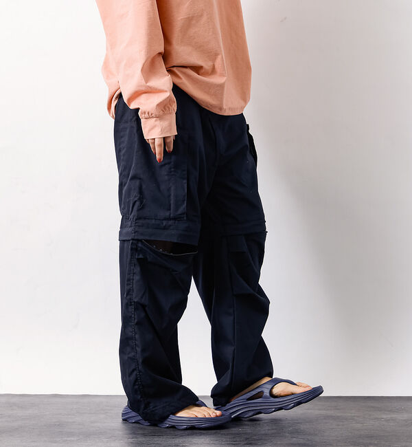 ABAHOUSE「3WAYデチャッタブルヘリクリーパンツ/TCウェザー/ユニセックス」|カーゴ|