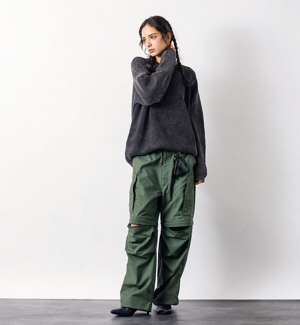 ABAHOUSE「3WAYデチャッタブルヘリクリーパンツ/TCウェザー/ユニセックス」|カーゴ|