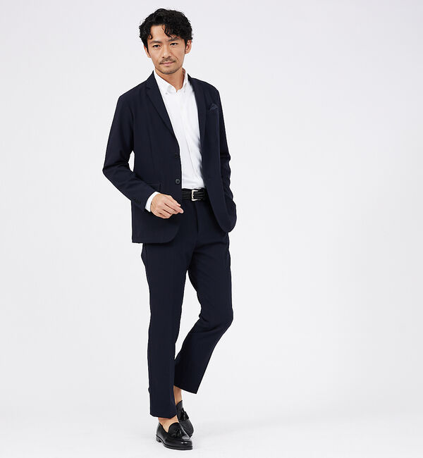 ABAHOUSE「【セットアップ対応】シルキータッチ ウォッシャブル  スラックス」|スラックス|