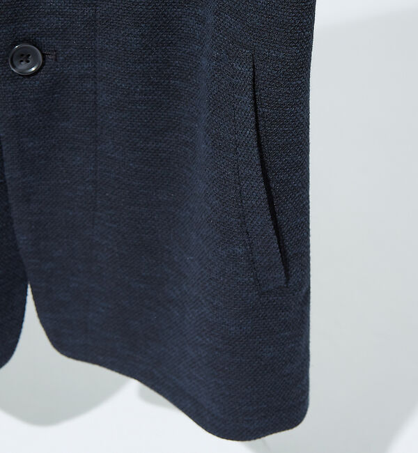 ABAHOUSE「【セットアップ対応】バーズアイ ショールカラー ジャケット」|カーディガン|