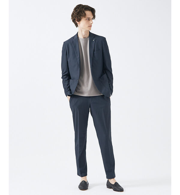 ABAHOUSE「【セットアップ対応】トリコットメッシュ イージースラックス/ ストレッチ 軽量」|スラックス|