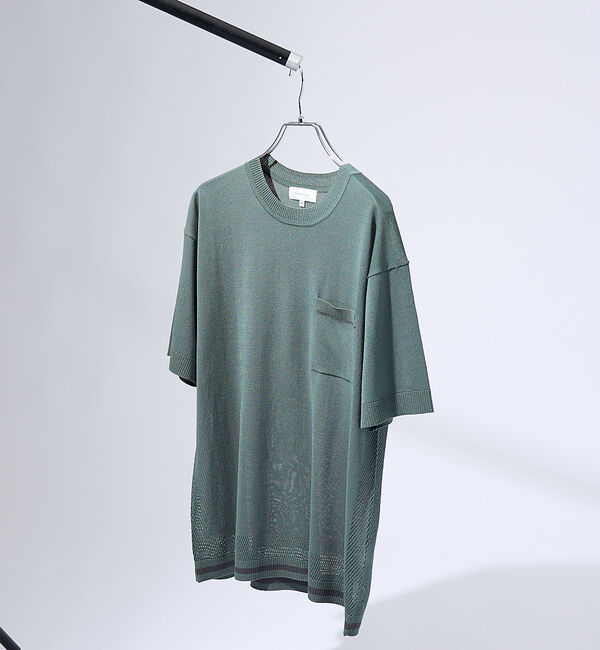 ABAHOUSE「メッシュニット シアーTシャツ/ サマーニット」|Tシャツ・カットソー|