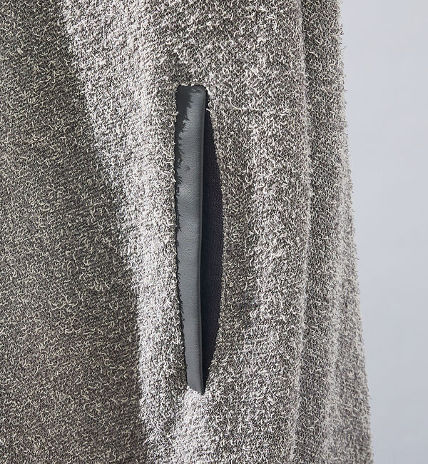 ABAHOUSE「カールヤーン ニットライダース / ニットブルゾン」|ブルゾン・スタジャン|