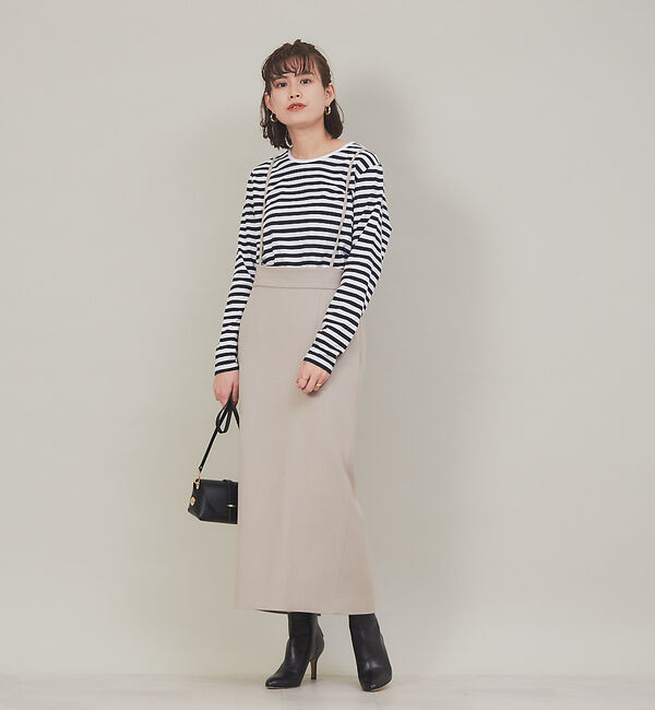 Rouge vif「【XSサイズ展開】【ロングセラー】サスペンダータイトスカート」|スカート|