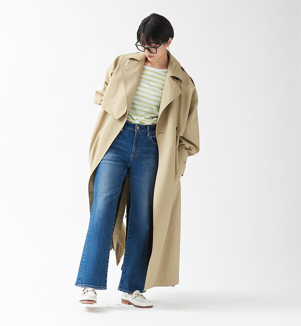 Rouge vif「バックVネック天竺ボーダープルオーバー」|Tシャツ・カットソー|