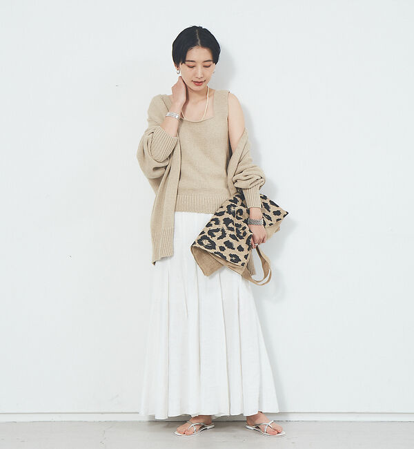 Rouge vif「リネン製品染スカート」|スカート|