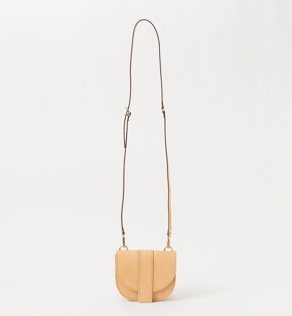 Rouge vif「【VICE VERSA】丸型ショルダーバッグ」|ショルダー・メッセンジャー|キャメル