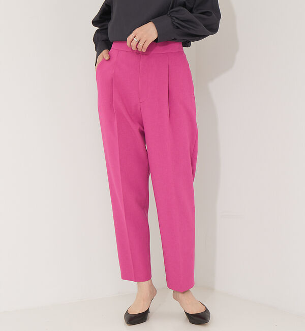 Rouge vif「【XSサイズ展開】【セットアップ対応】ウールタッチテーパードパンツ」|その他|ピンク