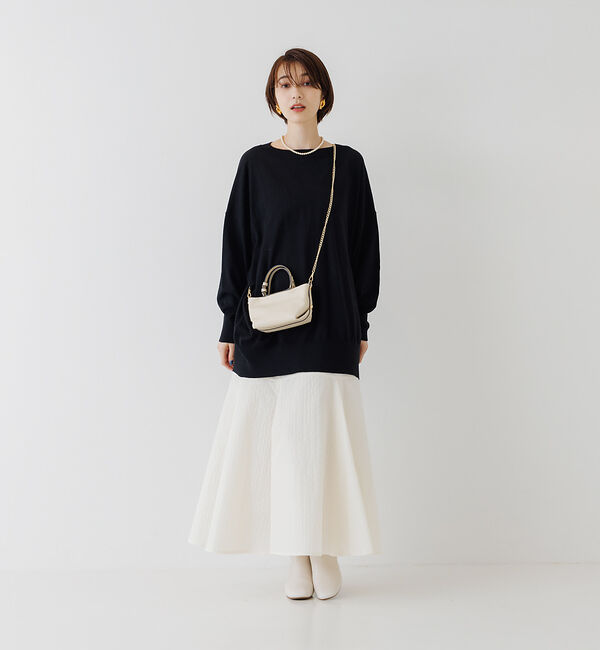 Rouge vif「キルトジャガード フレアスカート」|スカート|