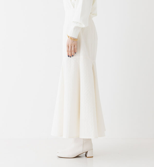 Rouge vif「キルトジャガード フレアスカート」|スカート|