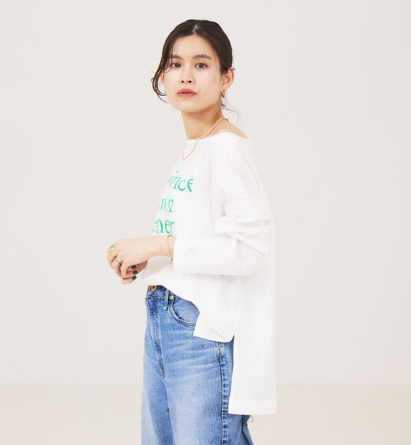 Rouge vif「マチ付ボートロゴロンTee」|Tシャツ・カットソー|