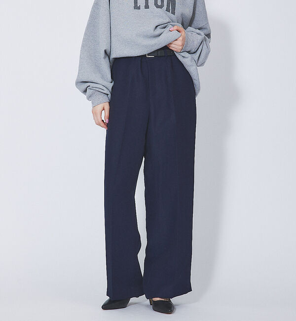 Rouge vif「ベルト付きノンタックワイドパンツ」|その他|