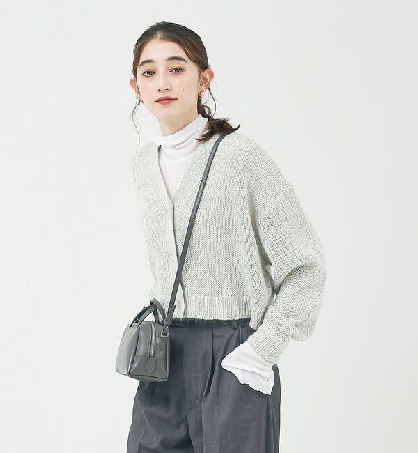 Rouge vif「ラメ&times;モヘアニット カーディガン」|カーディガン|