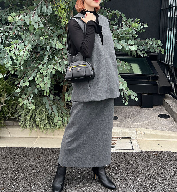 Rouge vif「【セットアップ対応】メルトンタイトスカート」|スカート|