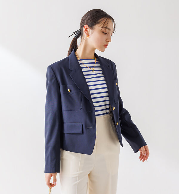 Rouge vif「【セットアップ対応】 シングルショートジャケット」|テーラードジャケット|