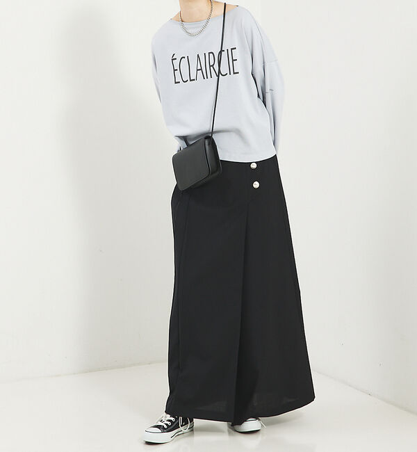 Rouge vif「【セットアップ対応】ラッププリーツボタンスカート」|スカート|