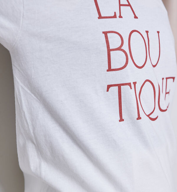 Rouge vif「前後ロゴコンパクトT」|Tシャツ・カットソー|