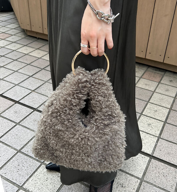 Rouge vif「【HELEN MOORE/ヘレンムーア】リングハンドエコファーバッグ」|ハンドバッグ|