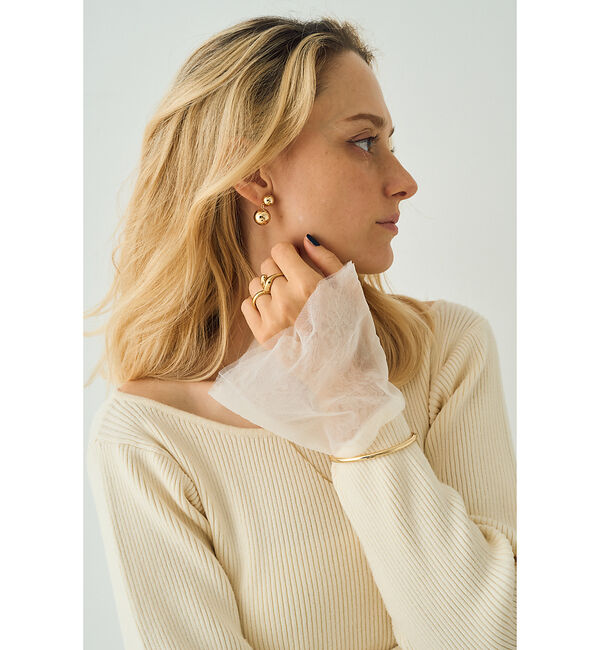 Rouge vif「【一部店舗限定】リブボートネックヘムフェザーワンピース」|ワンピース|