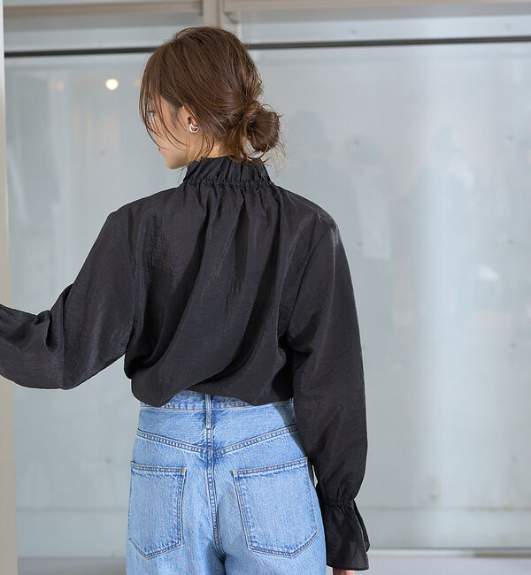 Rouge vif「フリルカラーシアーブラウス」|シャツ・ブラウス|