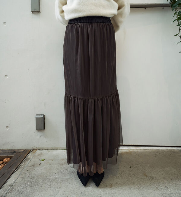 Rouge vif「リバーシブル２WAYチュールスカート」|スカート|