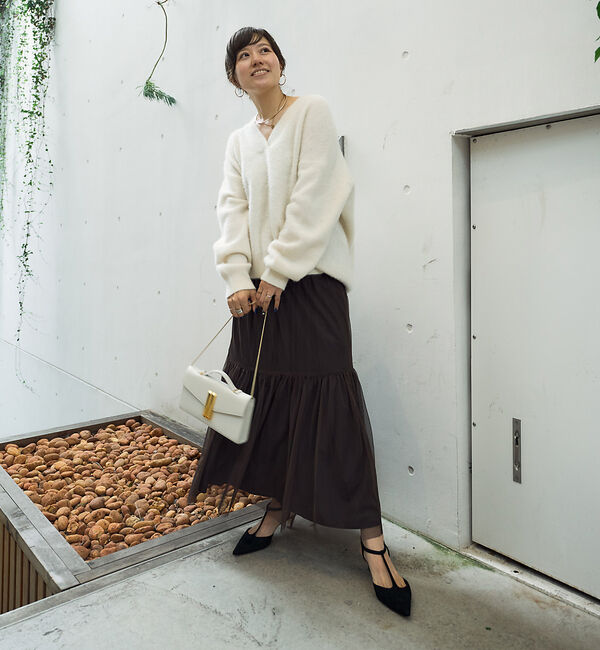 Rouge vif「リバーシブル２WAYチュールスカート」|スカート|