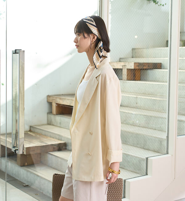 Rouge vif「エアリーシャツジャケット」|テーラードジャケット|