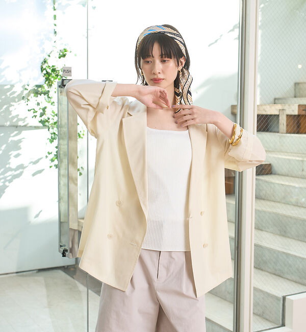 Rouge vif「エアリーシャツジャケット」|テーラードジャケット|