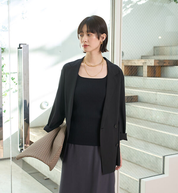 Rouge vif「エアリーシャツジャケット」|テーラードジャケット|