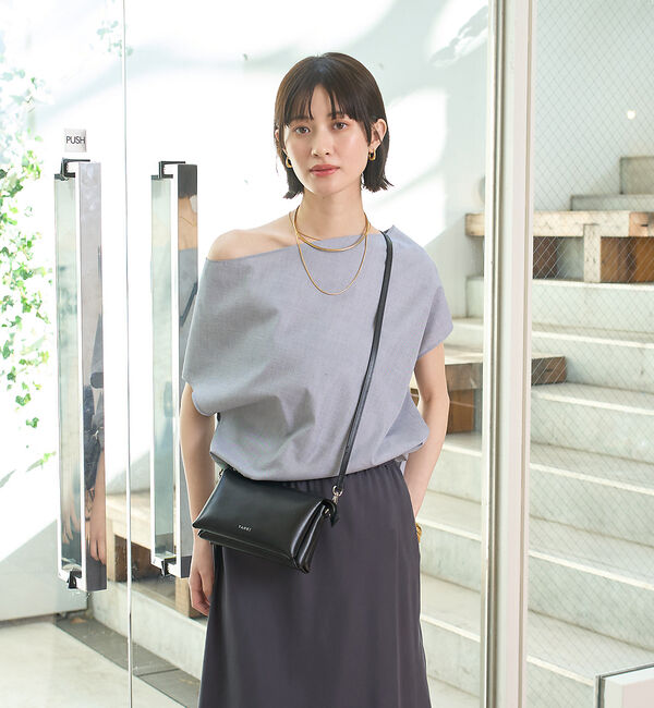 Rouge vif「ドレープカラーブラウス」|シャツ・ブラウス|