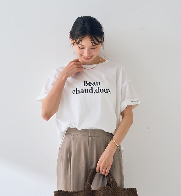 Rouge vif「ターンバックロゴTシャツ」|Tシャツ・カットソー|