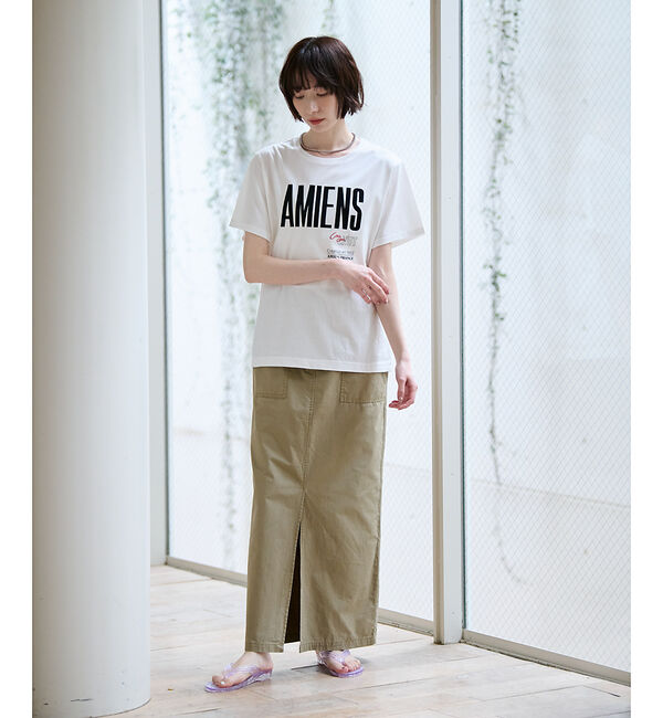 Rouge vif「別注【La Hutte / ラ ユット】フロッキー &times; 刺繍 ロゴTシャツ /」|Tシャツ・カットソー|