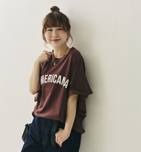 Rouge vif「【AMERICANA&times;MICA＆DEAL/ アメリカーナ&times;マイカ】fill te」|Tシャツ・カットソー|