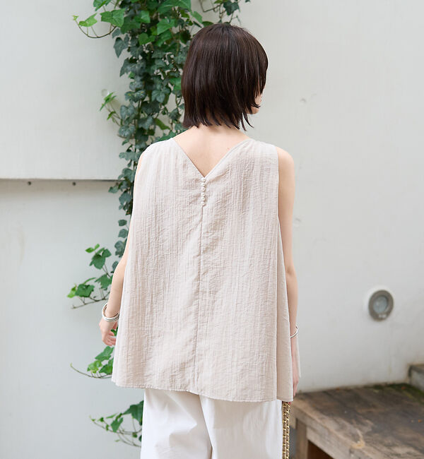 Rouge vif「前後2WAYノースリパールブラウス」|シャツ・ブラウス|