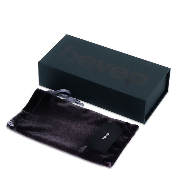 Rouge vif「【heyep／ヘイップ】ラインストーン&ロゴ付アビエイターメガネ」|メガネ|