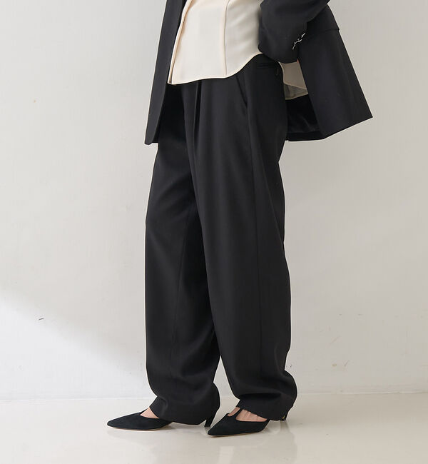 Rouge vif「【セットアップ対応】メンズライクウール混サキソニーテーパードパンツ」|その他|